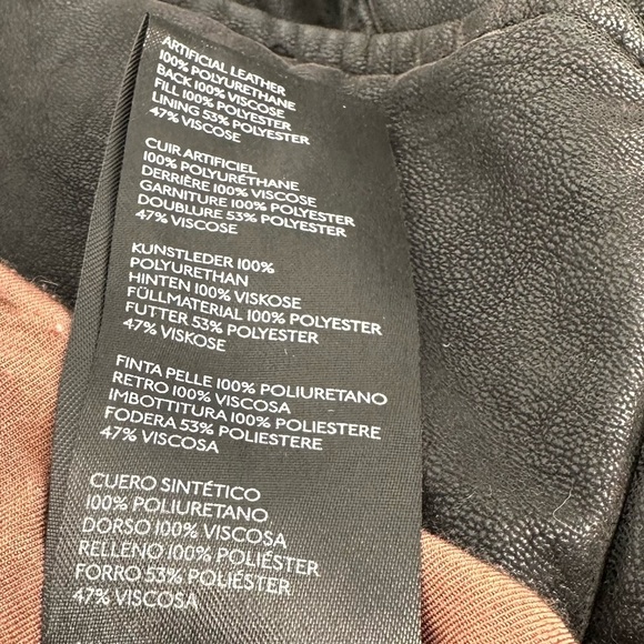 Free People Fenix Vegan Moto Jacket Small Faux Leather - Picture 4 of 6